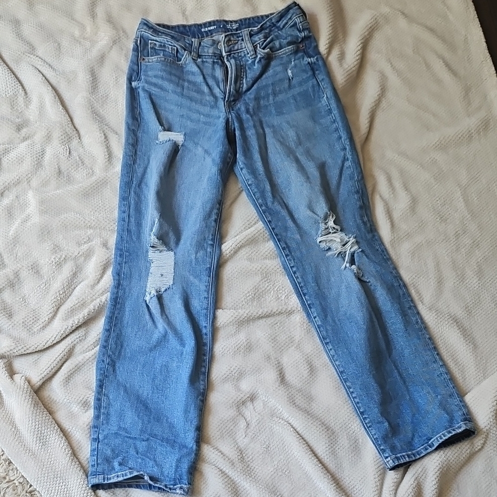 Distressed Blue Women's Jeans